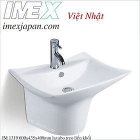 Mua Lavabo treo tường nguyên khối men sứ phủ nano cao cấp chính hãng IMEX IM 1319