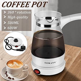 Sokany 220V 500ml Turkish Greek Coffee Maker Electric Machine Pot Milk Kettle Home