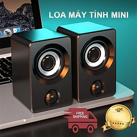 Mua Loa vi tính để bàn SUPER BASS cực đã dòng loa cao cấp cho laptop  pc  điện thoại MÀU ĐEN 106x66mm - Hàng Chính Hãng