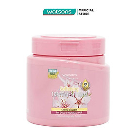 Kem Ủ Tóc Watsons Chiết Xuất Hoa Anh Đào Cho Tóc Xỉn Màu & Tóc Thường 500ml