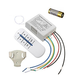 Mua Công tắc điều khiển từ xa sóng radio RF 4 cổng (4 kênh  4 đèn) xuyên tường 
