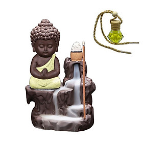 Mua Thác khói đốt trầm hình Phật - Tặng 1 lọ tinh dầu Sả dạng treo dây