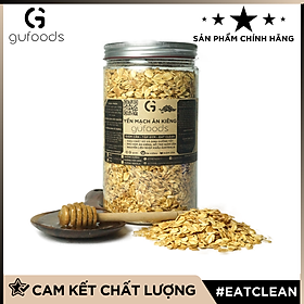 Yến mạch ăn kiêng cán mỏng GUfoods - Giàu chất xơ, Hỗ trợ giảm cân, Tập gym, Eat clean