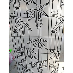 Combo 5m Decal Giấy Dán Kính TRÚC ĐENKhổ 45cm Có Sẵn Keo Tiện Lợi