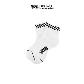 Tất vans cổ lỡ peek-a-check crew socks - vn0a3z92yb2 vớ thể thao cotton