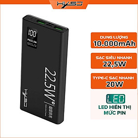 Mua Pin Sạc Dự Phòng 10.000mAh HXSJ K7 - 2 Cổng sạc siêu nhanh 22.5W  Type-C 20W   Kích Thước Mỏng và Nhẹ - HÀNG CHÍNH HÃNG
