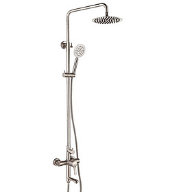 Bộ sen cây tắm đứng nóng lạnh Inox SUS 304 Eurolife EL-S917 (Trắng vàng)