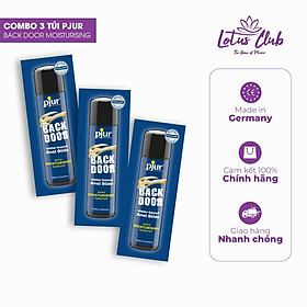 Combo 3 Chất bôi trơn gốc nước cho quan hệ đường hậu pjur BACKDOOR Moisturising Anal Glide 2ml