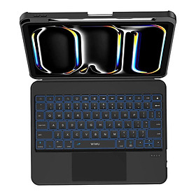 Mua Bao Da Bàn Phím WIWU Combo Pro 3in1 MK-007 Keyboard cho IPad Gen 11 A16  10 2022 pro 11 inch M4  Air 4 5 6 M2 2024 - Hàng chính hãng