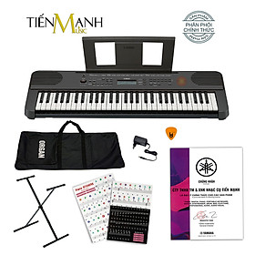 Mua  Tặng Sticker  Bộ Đàn Organ Yamaha PSR-E360B - Đàn  Chân  Bao  Nguồn PSR E360 E360B - 61 Phím cảm ứng lực Keyboard Hàng Chính Hãng - Kèm Móng Gẩy DreamMaker