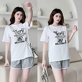 SET BỘ THỜI TRANG FOM RỘNG PHỐI HỌA TIẾT THÊU