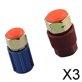 3xAC Quick-release Connectors, High-low-side Port Adapter, Retrofitting R12 to R134