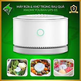 Máy Rửa & Khử Trùng Rau Quả Xiaomi YOUBAN UPS-01 【Khử Trùng ION ◆ 1 Lần Sạc Dùng 35 Lần ◆ Kháng Nước IPX7】 - Hàng Nhập Khẩu