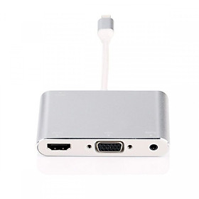 Cáp lightning to HDMI/ VGA/ AV có ngõ âm thanh riêng cho loa - FullHD 1080P