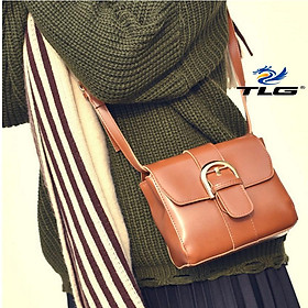 Túi đeo chéo phong cách Hàn Quốc Đồ Da Thành Long TLG 208093 1(nâu nhạt)