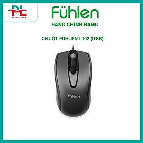 Chuột Fuhlen L102 Optical Black USB - Hàng Chính Hãng