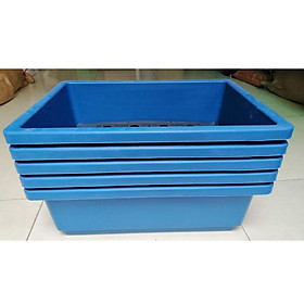5 KHAY NHỰA TRỒNG RAU KÍCH THƯỚC 47X33X16CM - MÀU XANH