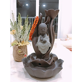 Mua thác khói trầm hương cao tăng  tọa sơn+ chuỗi tràng hạt
