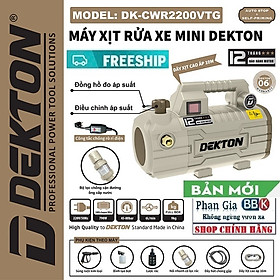 Mua Máy Rửa Xe Có Chỉnh Áp DEKTON CWR2200VTG - Công Suất 790W -  Màu BE Cổ Điển  – Siêu Tiết Kiệm Nước