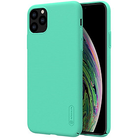 Green - Ốp Lưng Sần chống sốc cho iPhone 11 Pro (5.8 inch) hiệu Nillkin Super Frosted Shield (Đính kèm giá đỡ hoặc miếng dán từ tính) - Hàng Chính Hãng