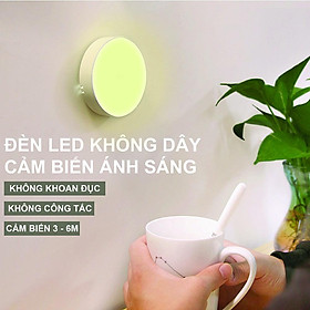 Mua Đèn cảm ứng chuyển động L07 không dây cảm biến ánh sáng tích điện tiết kiệm diện tích