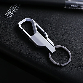 Car Key Chain Simple Metal Black Alloy Car Key Ring