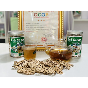 Sản phẩm ocop, trà củ sen khô - rang bằng củi - sản phẩm thực dưỡng