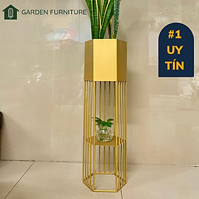Mua Kệ sắt trang trí  kệ lục giác  kệ để cây cảnh  chân sắt để chậu hoa trưng bày văn phòng  trang trí sảnh đẹp sang trọng