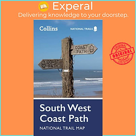 Hình ảnh Sách - South West Coast Path National Trail Map by Collins Maps (UK edition, paperback)