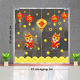 Mua DECAL TRANG TRÍ TẾT 2024 CHO TRUNG TÂM THƯƠNG MẠI