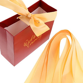 6 Pieces Wedding Candy Bags Paper Ribbon Gift Boxes Holder