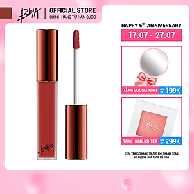 Son kem lì Bbia Last Velvet Lip Tint - 24 Trendy Note 5g (màu hồng đất ánh cam nhẹ)