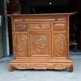 Mua Tủ thờ gỗ tràm nõi mẫu hiện đại 1m54