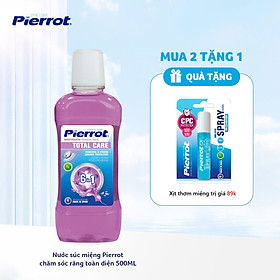 Nước súc miệng chăm sóc răng toàn diện giúp thơm miệng ngừa sâu răng PIERROT 500ml