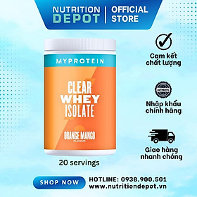 Sữa tăng cơ Clear Whey Isolate Myprotein vị nước trái cây siêu ngon 500g - Nutrition Depot Vietnam