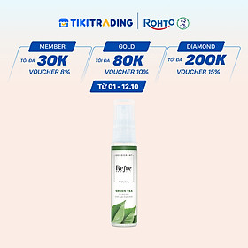 Xịt khử mùi chiết xuất thiên nhiên Refre Natural Green Tea Hương Trà Xanh (30ml)