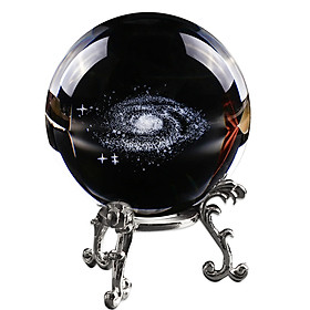 Crystal Bal Quartz Ball Creative Laser Engraved Miniature for Astrophile Gift