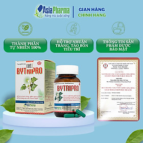 [1 HỘP] Viên uống tiêu trĩ, giảm táo bón nhuận tràng Bytripro Asia Pharma hỗ trợ cho người bị trĩ - Hộp 30 viên