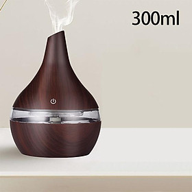 Air Humidifier Electric Aroma Diffuser Aromatherapy diffuser Oil Mist Maker Fogger Wood Grain 7 Colours LED Light For Home