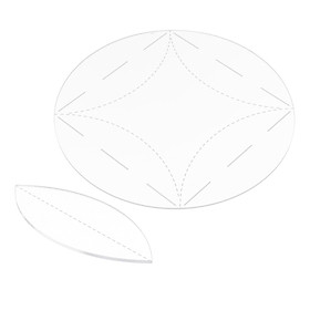 Transparent Quilting Template Reusable for Cutting Patterns Sewing Tool