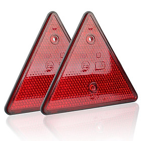 Bộ 2 đèn phản quang phát tín hiệu cảnh báo hình tam giác màu đỏ thích hợp cho xe tải/ thuyền/ xe hơi