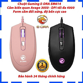 Mua Chuột Gaming E-DRA EM614 led RGB - Cảm biến quan Avago 3050 - DPI tối đa 4000 - Hàng chính hãng