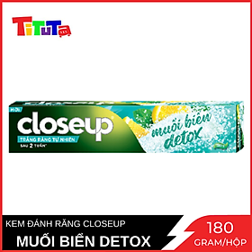 Kem Đánh Răng CloseUp Muối Biển và Chanh 180gr