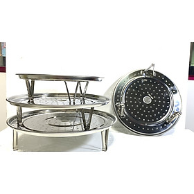 Mua Vĩ hấp inox có chân chống size 28cm