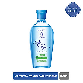 Nước tẩy trang sạch thoáng Senka A.L.L.Clear Water Fresh 230ml
