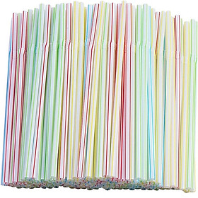 Set 100 chiếc ống hút Elexible Straw Ø6x210mm