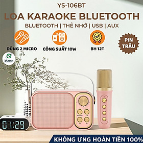 Loa Bluetooth Hát Karaoke Âm Thanh Siêu Hay YS-106BT Chỉnh Giọng Hát Pro-Hàng Chính Hãng