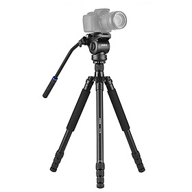 Chân Máy Ảnh Máy Quay Video Với Đầu Giảm Sốc Andoer A-618 Hỗ Trợ Macro Góc Thấp (180cm/71)