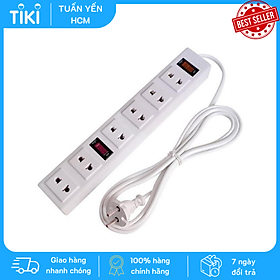 Mua Ổ cắm Điện Quang ĐQ 001A-01 (6 lỗ 2 chấu)