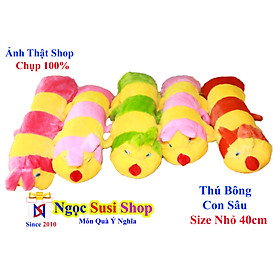 GẤU BÔNG CON SÂU NHÍ CHO BÉ SIÊU CUTE - NGẪU NHIÊN MÀU